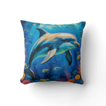 Dauphin de peinture à l'huile