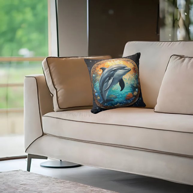 Coussin Dauphin joueur  (Créateur téléchargé)