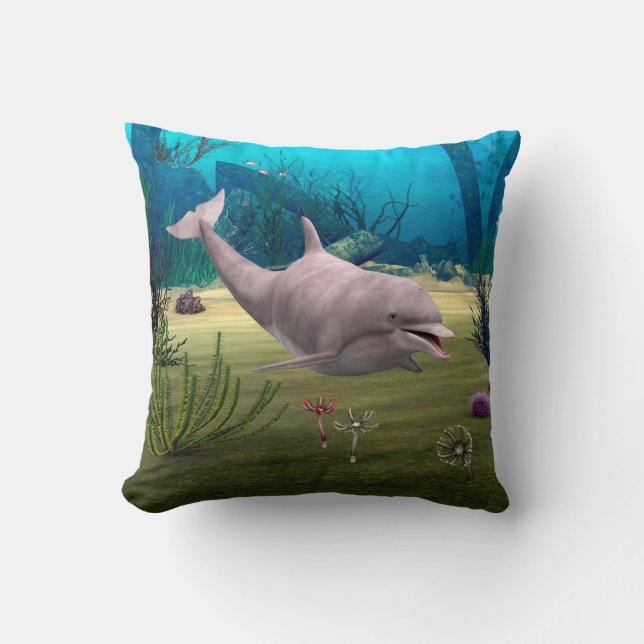Coussin Dauphin souriant (Recto)