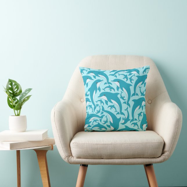 Coussin Dauphins mignons (Chaise)