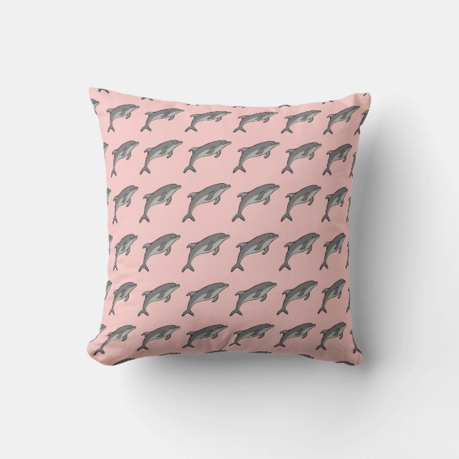 Coussin Dauphins volants (Recto)