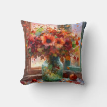 Coussin d'automne : Flora Bouquet par le Windo