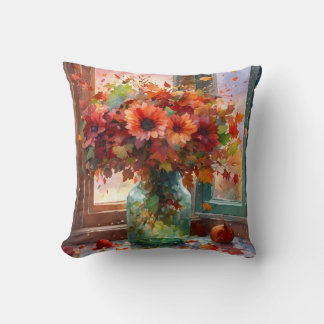 Coussin d'automne : Flora Bouquet par le Windo