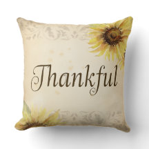 Coussin d'automne - Merci - Carré