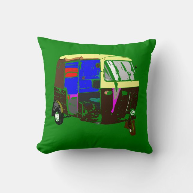 Coussin d'AutoRickshaw (Recto)