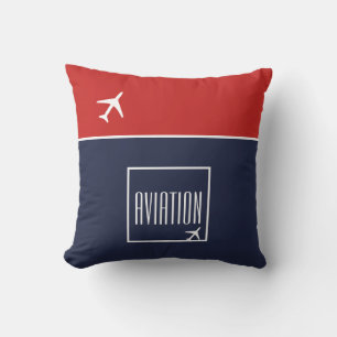 Coussin d'aviation pour pilote d'avion funky blanc