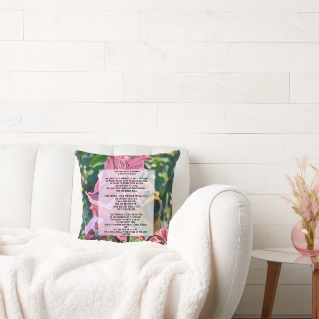 Coussin David Psalm 23 biblical quote (Canapé)
