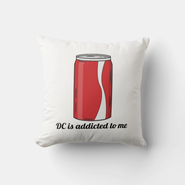 Coussin DC est accro à ma conception de canette de soda |  (Recto)
