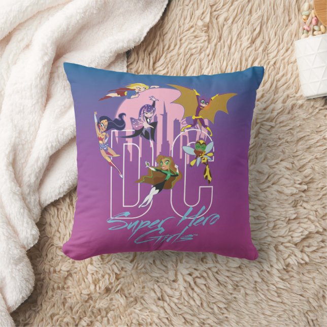 Coussin DC Super Hero Girls Skyline (Couverture)