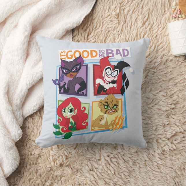 Coussin DC Super Villain Girls C'est bon d'être mauvais (Couverture)