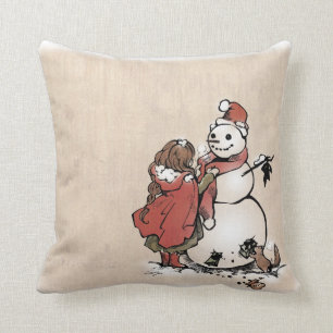 Coussin de "amis d'hiver" de SajuArtZen