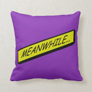 Coussin de bande dessinée - en attendant…