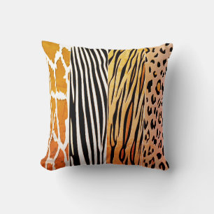 Coussin de bande Zebra imprimé