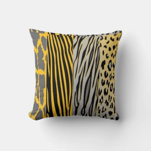 Coussin de bande Zebra imprimé sur l'animal