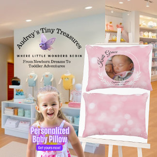 Coussin de bébé personnalisé