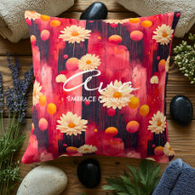 Coussin de bien-être personnalisé avec floral apai