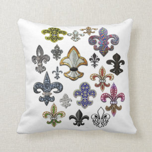 Coussin de bijou de Fleur De Lis Flor la