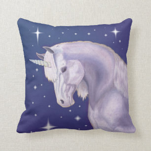 coussin de Blue Starry Unicorn