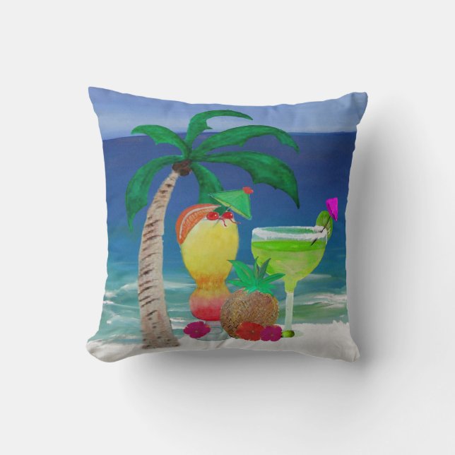 Coussin de boissons tropicales (Recto)
