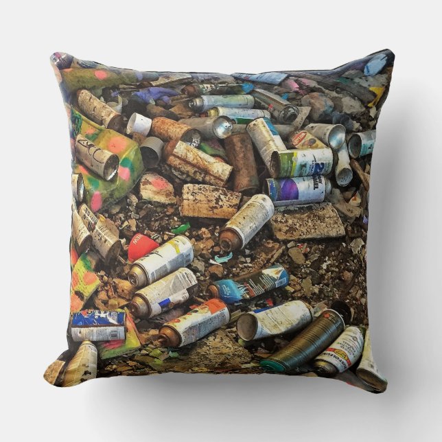 Coussin de boîte de jet de graffiti (Recto)