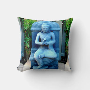 Coussin de Bouddha du jardin bleu