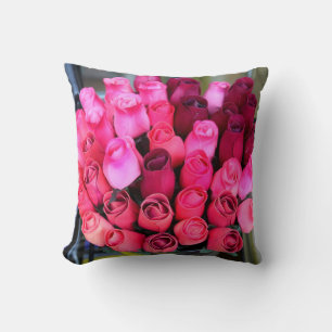 coussin de bouquet de rose