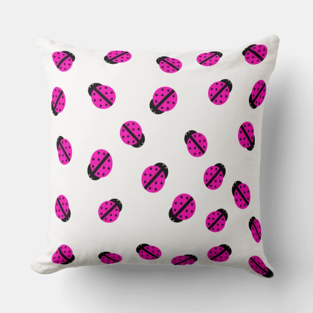 Coussin de bug rose Lady (Recto)