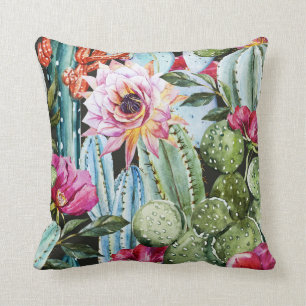 Coussin de cactus (noir)
