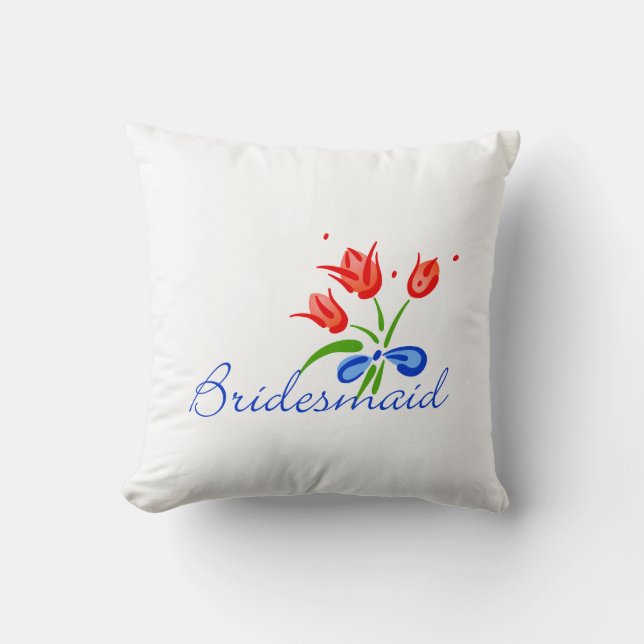 Coussin de cadeau de demoiselle d'honneur (Recto)