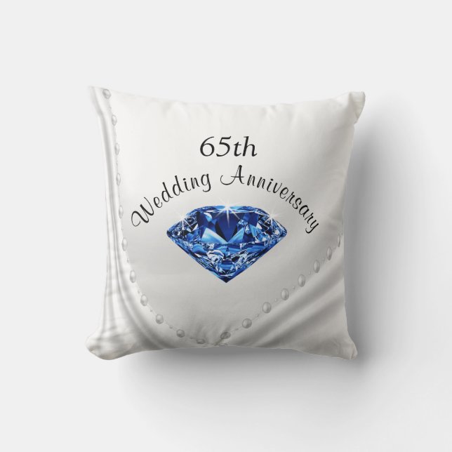 Coussin de cadeaux de saphir et d'anniversaire de (Recto)