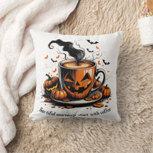 Coussin de café Halloween - Boo-tiful Mornings