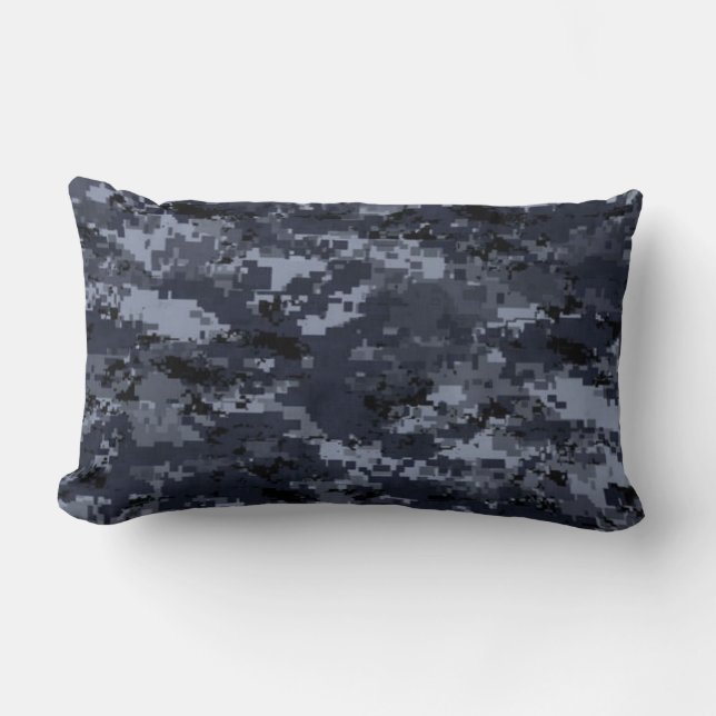 Coussin de caméra numérique bleu militaire (Recto)