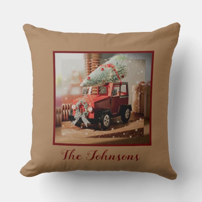 Coussin de camion de Noël (Recto)