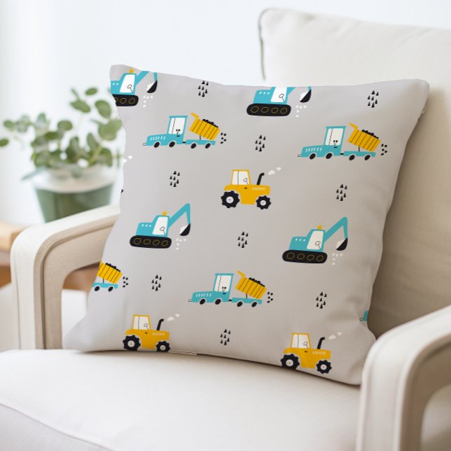 Coussin de camions de construction, Camion de vida (Créateur téléchargé)