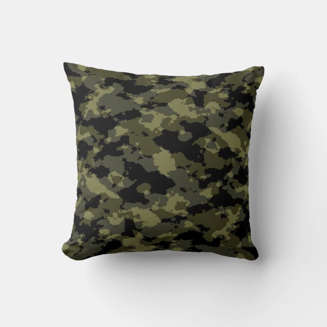 Coussin de Camo Woodland militaire (Recto)