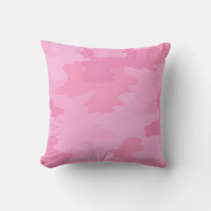 Coussin de camouflage rose