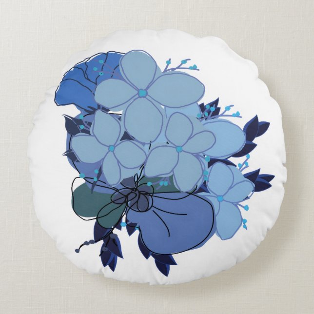 Coussin de canapé bleu (Devant)