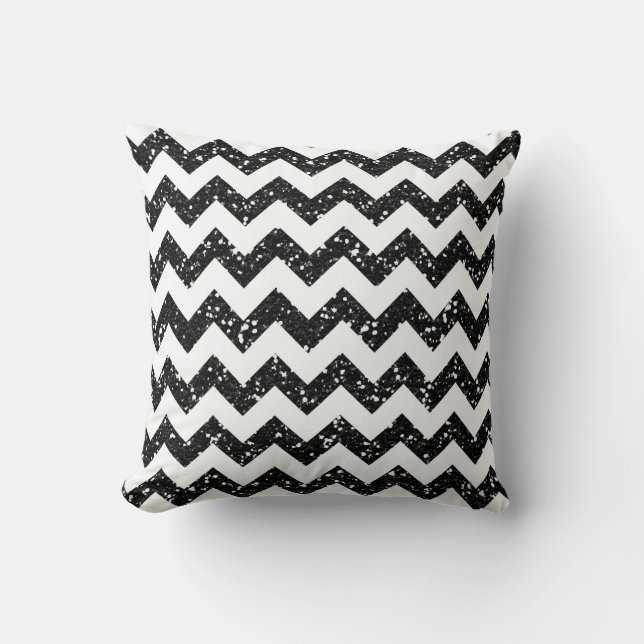 Coussin  de canapé de Parties scintillant Chevron  (Recto)