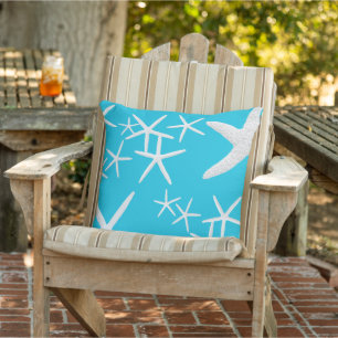 Coussin de canapé Motif Aqua Blue Starfish