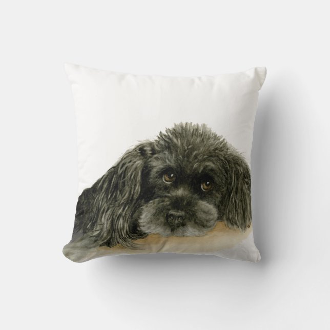 Coussin de caniche noir (Recto)