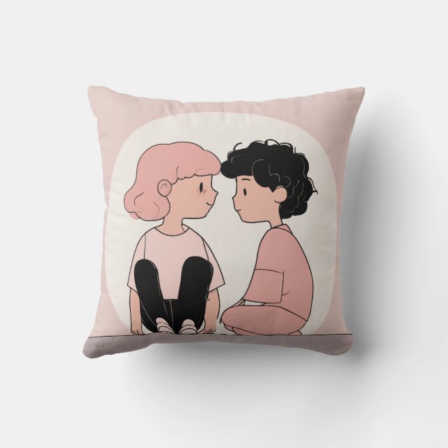 coussin de caractères mignons (Verso)