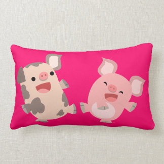 Coussin de caricatures de Cute Dancing