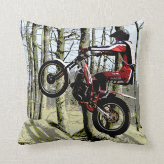 Coussin de carré de cavalier de procès de moto