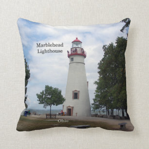 Coussin de carré de phare de Marblehead