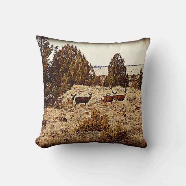 Coussin de cerfs communs de mule (Recto)