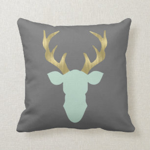 Coussin de cerfs communs, tête de cerfs communs,