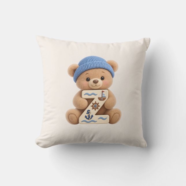 Coussin de chambre de nursery et de garçon avec in (Recto)