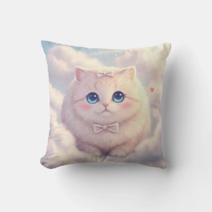 Coussin de chat à câlinage nuageux