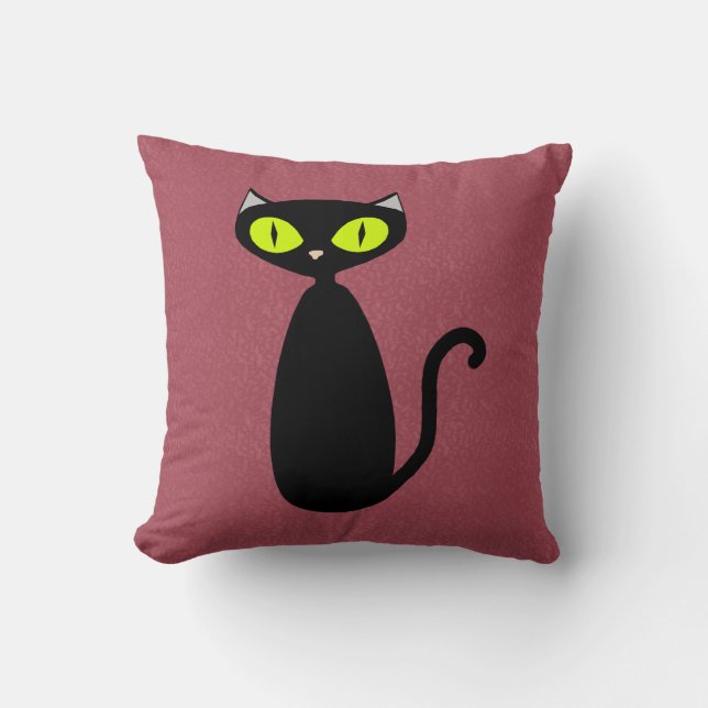 Coussin de chat couleur personnalisé (Recto)