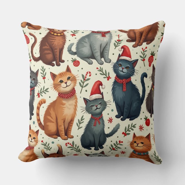 coussin de chat de noël (Recto)